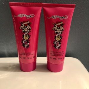 Ed Hardy Body Lotion and Shower Gel set